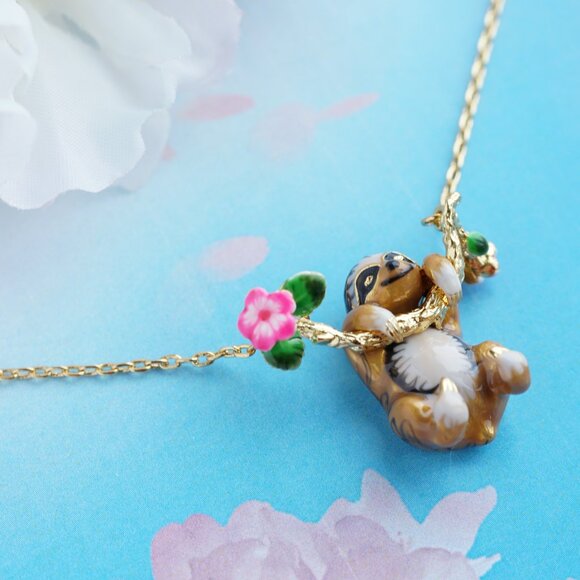Cute sloth necklace - Picture 3 of 10
